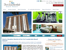 Tablet Screenshot of flbeachresort.com